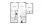 C1 - 2 bedroom floorplan layout with 2 baths and 941 to 980 square feet.